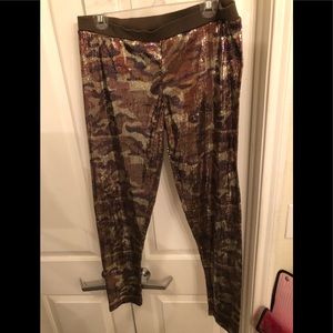 Camo Sequined Tights